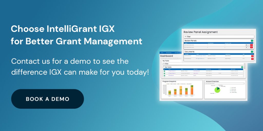 Choose IntelliGrant IGX for Better Grant Management
