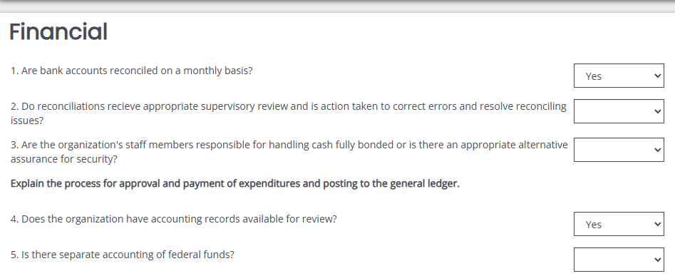 Grant Software for Post Award Tracking